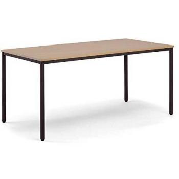 Mesa Multiusos Eurokraft Basic 720x1600mm con Superficie de Decoración de Haya y Estructura Gris Marrón