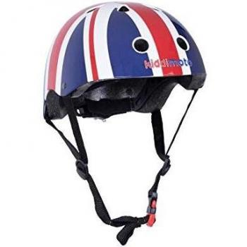 Kiddimoto Casco Bicicleta Completamente Ajustabl - Bici Casco para Infantil y Niños para Patinete, Ciclismo, Scooter, Bicicleta de Equilibrio y Monopatin - Bandera de Reino Unido - S