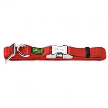 Hunter - Collar Vario Basic con cierre de aluminio XL cuello 45-65 cm rojo