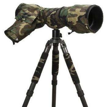 LensCoat RainCoat Pro (Forest Green Camo) Camera Lens Rain Sleeve Cover Camouflage Protection LCRCPFG