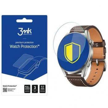Protección de Cristal Híbrido 3MK para Huawei Watch 3 Pro - Pack de 3 unidades