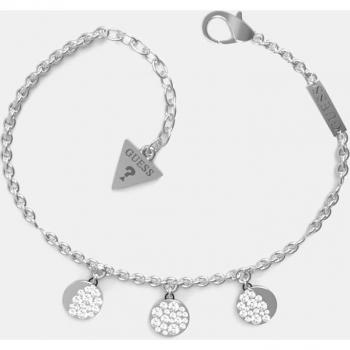 Guess Pulsera Moon Phases de acero plateado para mujer