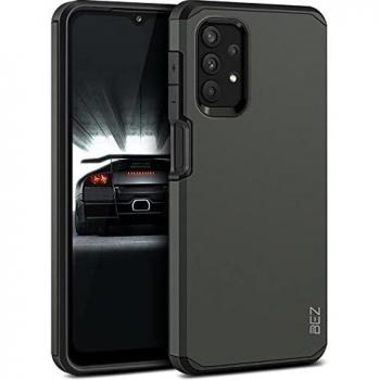 BEZ Funda Samsung A32 5G, Carcasa Protectora para Samsung Galaxy A32 5G Antideslizante Híbrida Gota Protección, Cover Anti-Arañazos con Absorción de Choque Resistente, Plata