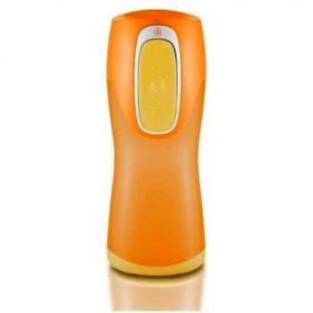 Contigo Runabout Kids - Botella con cierre antiderrame AUTOSEAL, color naranja con botón amarillo, 300 ml