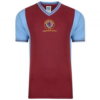 Score Draw Aston Villa 1982 Champions of Europe Retro Football Shirt - Maroon - Male - Size: XL Adults