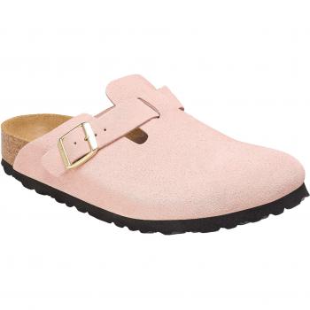 Zapatillas Birkenstock Boston Suede Rosa Claro para Mujer, Talla UK 5.5/6