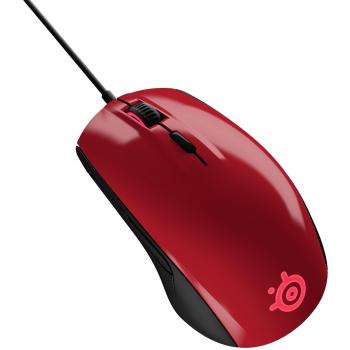SteelSeries Rival 100, Ratón óptico de juego, Forged Red