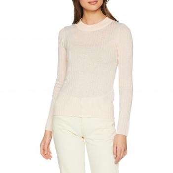 SELECTED FEMME Slfbella LS Rib Knit O-Neck B, suéter para Mujer, Rosa
