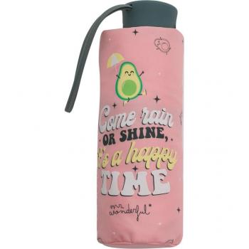 Paraguas pequeño Mr Wonderful: Come rain or shine, it's a happy time