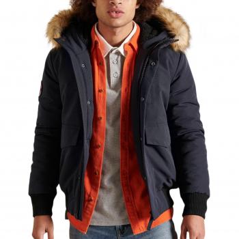 Cazadora Hombre Everest Superdry Poliéster Resistente Al Viento Azul Oscuro L