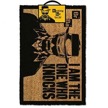 Breaking Bad GP85003 - Felpudo con diseño de Heisenberg con mensaje I am the one who knocks, Marrón