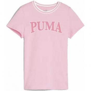 Camiseta Rosa De Manga Corta Puma Squad Niña