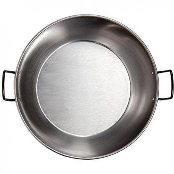 Paellera Alta de Acero Inoxidable 36 cm Esmaltada con Asas - Vaello Campos