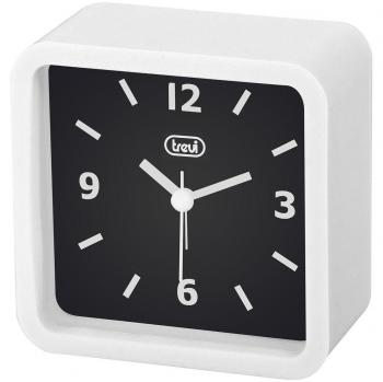 Trevi SLD 3820 SL3820-Reloj de Cuarzo con Alarma, Color Blanco, 10.3x10.3x5 cm