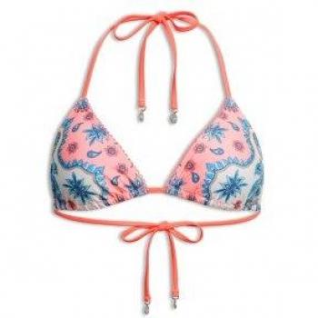 Top de Bikini Triangular Rosa para Mujer de Poliéster Reciclado - Sostenible Superdry