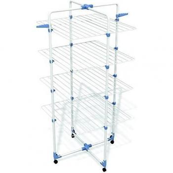 Gimi Modular 4 Tendedero de Torre Modulable, Metal, Blanco, 71x5x168.5 cm, interior