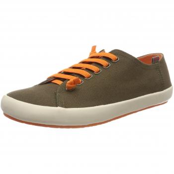 CAMPER Peu Rambla Men's Cotton Sneakers - Green, Size 46/12