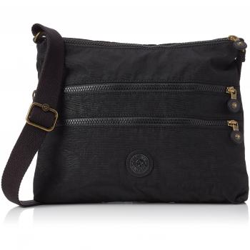 Kipling Alvar Bp - Bolso al hombro para mujer Negro Black