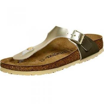 Sandalias Birkenstock Gizeh Niña Oro Metalizado Birko-Flor