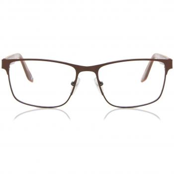 Gafas Recetadas Anti-Azules para Hombre - Montura Completa Rectangular Metálica Marrón - SmartBuy Collection