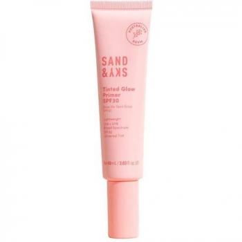 Sand & Sky SPF 30 Tinted Glow Primer 60ml - Fluido Facial Protector Tonificado con SPF 30, 60 ml