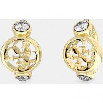 Guess - Pendientes Perfect Illusion de acero inoxidable y cristales brillantes