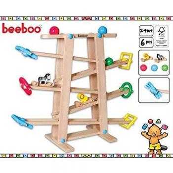 Circuito de Bolas de Madera Beeboo con Elementos Rodantes