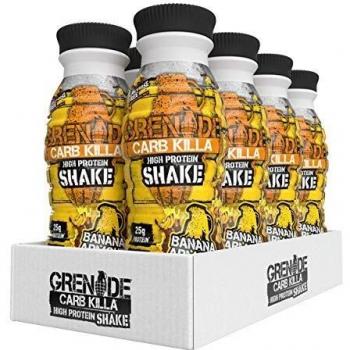 Grenade Carb Killa Banana Armour High Protein Shake Bottles, 8 x 330 ml
