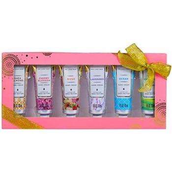 Spa Luxetique Set de 6 Cremas de Manos de Manteca de Karité,Con Rápida Absorción y Ultra Hidratación para Manos Secas, Regalo para Mujer