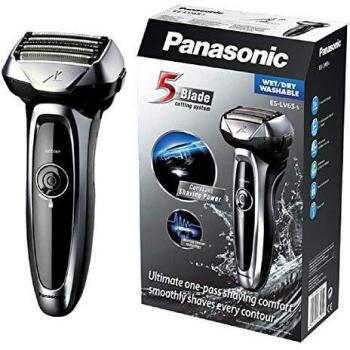 Panasonic ES-LV65-S803 Premium Wet & Dry - Afeitadora Eléctrica para Hombre/Máquina de Afeitar de Láminas para Barba Recargable e Inalámbrica Fabricada en Japón