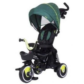 Triciclo evolutivo plegable Chipolino VECTOR MG con asiento reversible, color verde