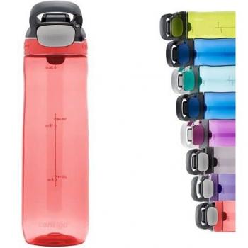 Contigo Cortland Autoseal Botella de Agua, Botella Grande sin BPA, 100% antiderrame y Apta lavavajillas, Botella Deportiva para Bicicleta, Correr, excursiones, Trabajo, Escuela, 720 ml