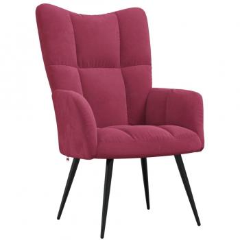 Sillón de Relax de Terciopelo en Gris Claro, Gris Oscuro y Verde Oscuro - Sillón Comodo para Dormitorio y Ocio