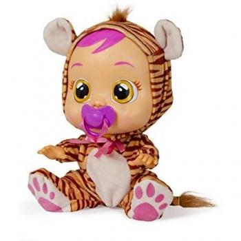 Bebés Llorones Nala - Muñeca interactiva que llora de verdad con chupete y pijama de Tigre