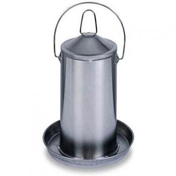 GAUN 62243 Bebedero para Aves Inox, Capacidad 4L