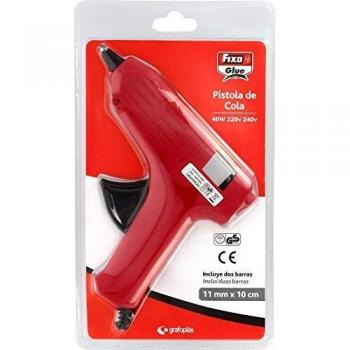 Fixo Pistola de Cola 40W - Boquilla Antigoteo - Cable 0.9M - Incluye 2 Barras de Cola
