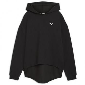 Sudadera con capucha Puma Q4 Studio Textured negra puro mujer - L, sudadera de yoga, texturizada, unisex
