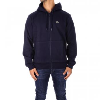 Lacoste Men's Zip Hoodie - Dark Blue, Size: M