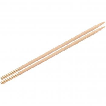 Knit Pro 22413 – Agujas de Bambú, Natural, 12 x 0,3 x 0,3 cm
