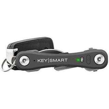 KeySmart Pro - Compact Key Holder with LED Light and Tile Smart Technology, Track your Lost Keys and Phone with Bluetooth