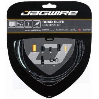 Jagwire Road Elite - Kit de cable de frenos, color negro