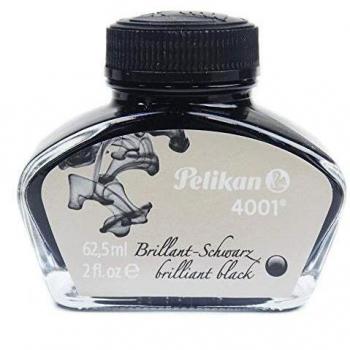Pelikan 329144 - Tinta, color negro, 62.5ml, negro brillante