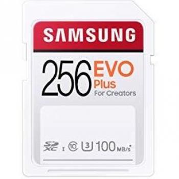Tarjeta de memoria Samsung EVO Plus 256GB SDHC UHS-I Clase 10 100MB/s