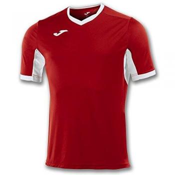 Joma Champion IV M/C Camiseta Equipamiento, Hombre, Rojo/Blanco, XS