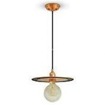 Lámpara de Techo Colgante Redonda E27 Rosa Oro 100cm VT-7777-RG