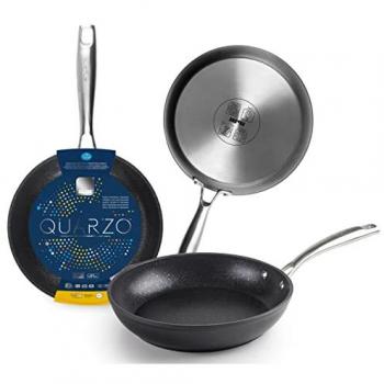 Sartén Quarzo 30 Cms Ibili - Utensilio de cocina antiadherente, fabricado en aluminio forjado, apto para todo tipo de cocinas, incluye mango ergonómico y resistente al calor