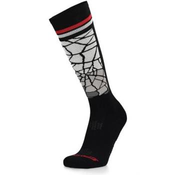 Calcetines Spyder Sweep Ski para hombre, color negro y rojo, talla L