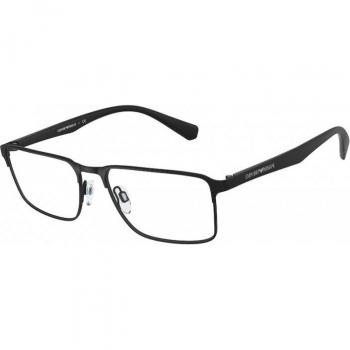 Emporio Armani EA1046 3051 Men's Black Metal Eyeglasses - Squared Frame, Size 53