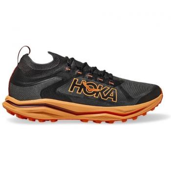 Hoka Men's Zinal 2 Trail Running Shoes - Black/Orange/Red, Size 10 (44 2/3)