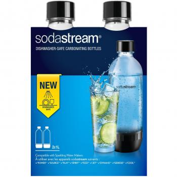 Pack 2 Botellas Sodastream 1L Universales Lavables en Lavavajillas